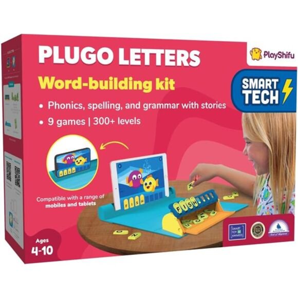 PlayShifu Educational Word Game-Plugo Letters Kit+App with 9 Learning Games, - Picture 1 of 7